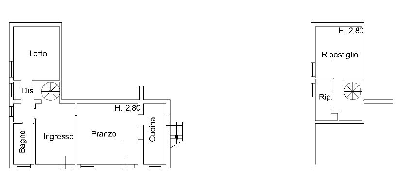 Casa indipendente Ferrara - planimetria 1