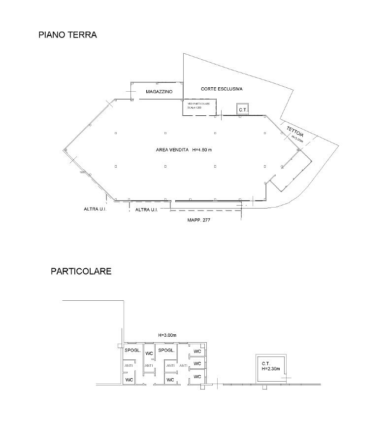 Negozio Via Scavazza, 1769, Giacciano con Baruchella - planimetria 1