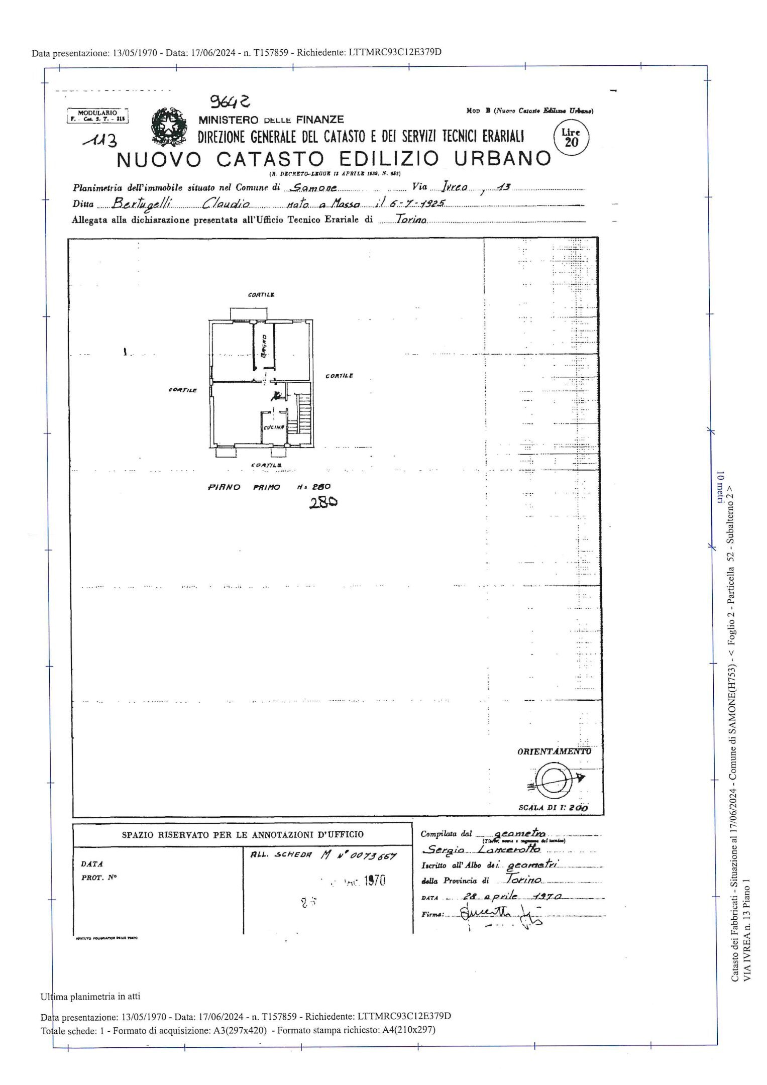 Four-room apartment Samone - floor plans 1