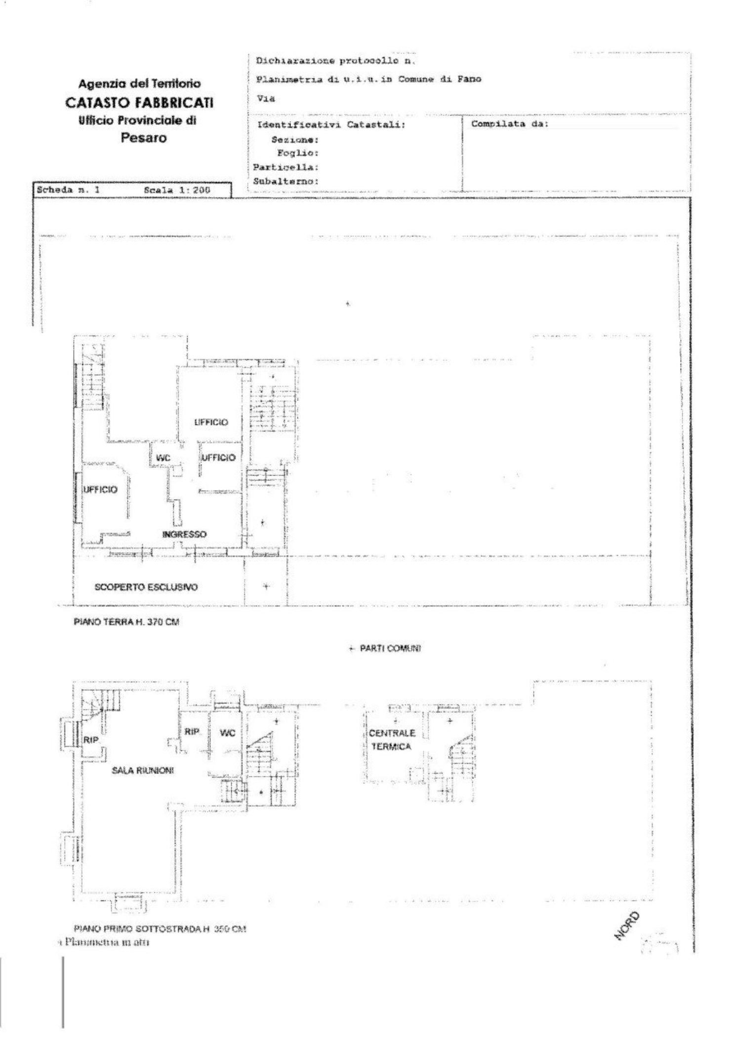 planimetria - Ufficio Nolfi
 
91, Fano - planimetria 1