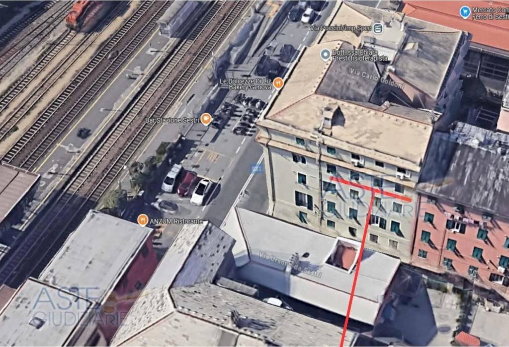 Facciata - Trilocale all'asta via Giacomo Puccini, Genova (zona Sestri Ponente) - foto 2