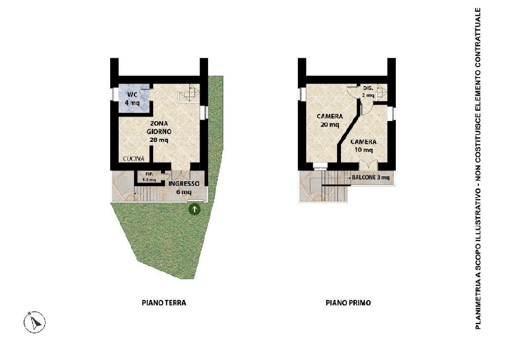 Casa semi indipendente Località Rouetti, Villar Pellice - planimetria 1