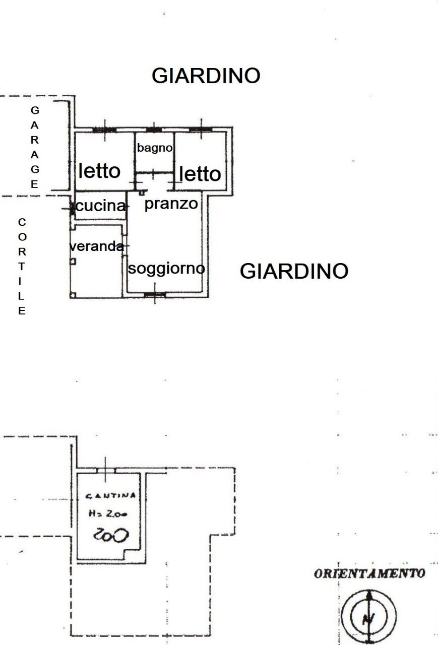 Villa Bifamiliare Rivergaro - planimetria 1