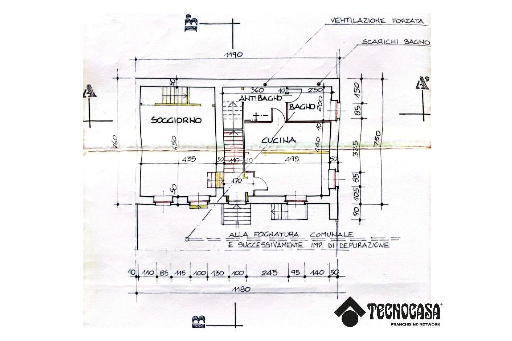 Semi-detached house Via Maestra, Pavarolo - floor plans 1