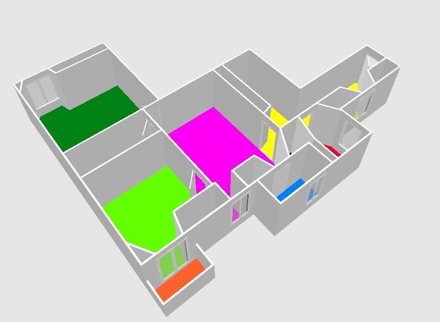 Trilocale Via Costa del Vento 3, Genova - planimetria 1