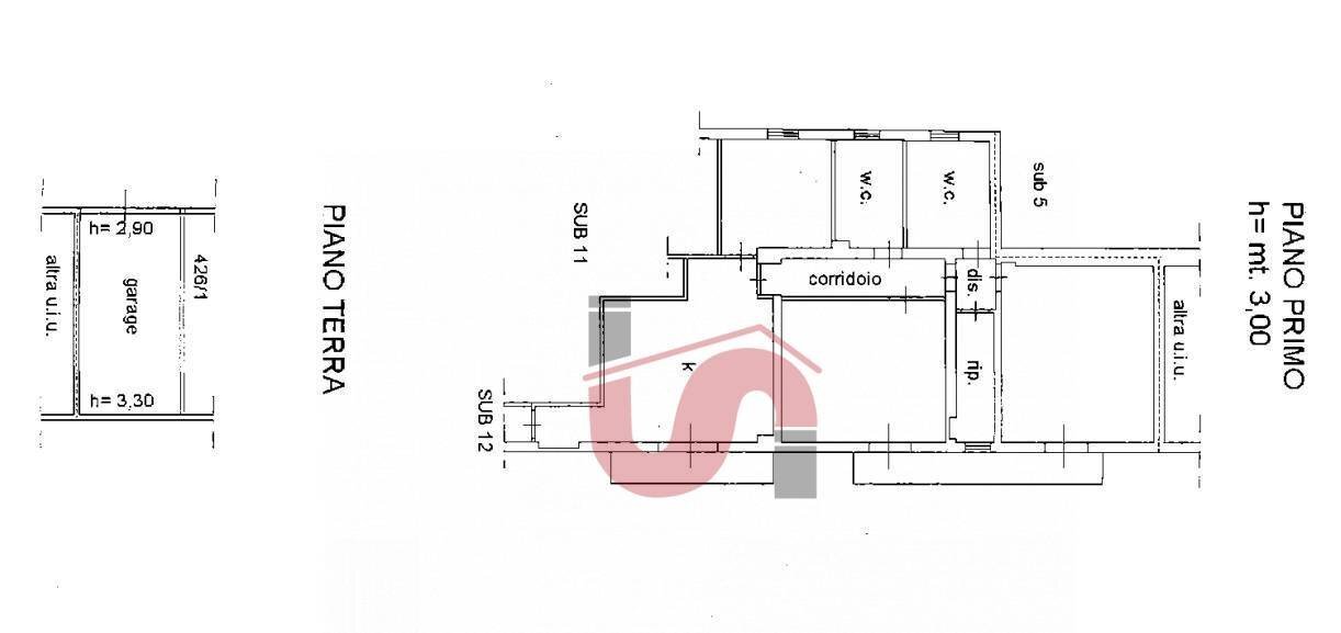 Foto 37 - Trilocale Via Bachelet
 
24, Benevento - planimetria 1
