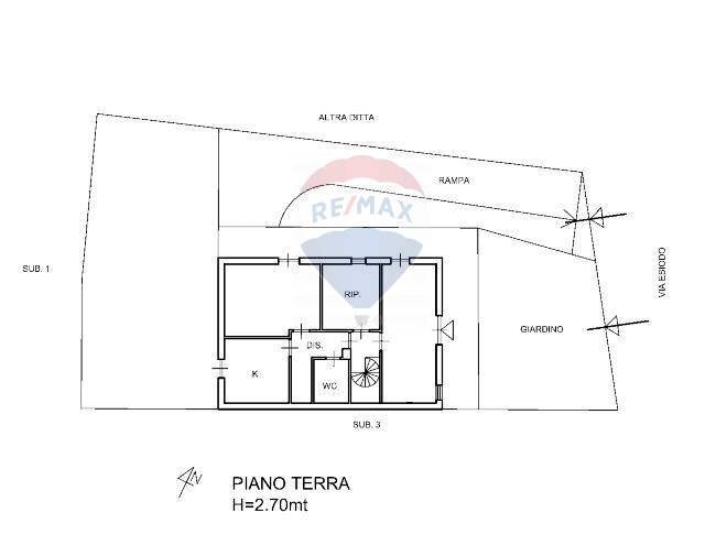Pianta 2D - Apartment Via Esiodo
 
snc, Mascalucia - floor plans 1