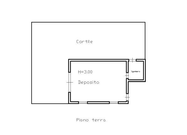 Pianta 2D - Rustico C.da Montesano Piano Pozzi - Vaccaria, Modica - planimetria 1