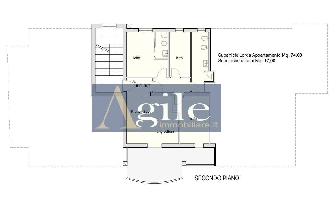 Foto 1 - Quadrilocale via admondo de amicis, Tortoreto - planimetria 1