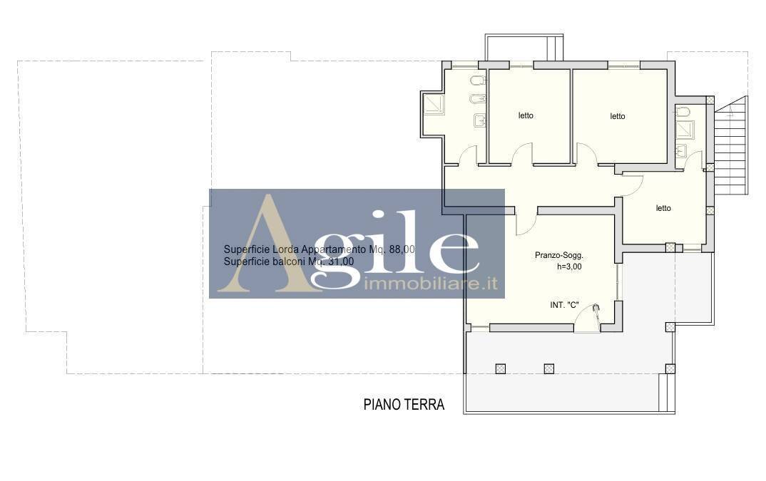 Foto 1 - Quadrilocale via admondo de amicis, Tortoreto - planimetria 1