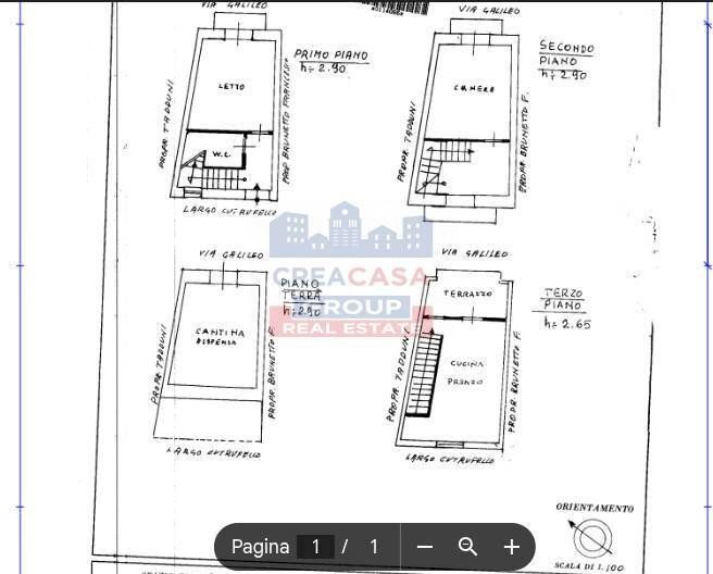 Foto 24 - Independent house piazza cutrufelli, Graniti - floor plans 1