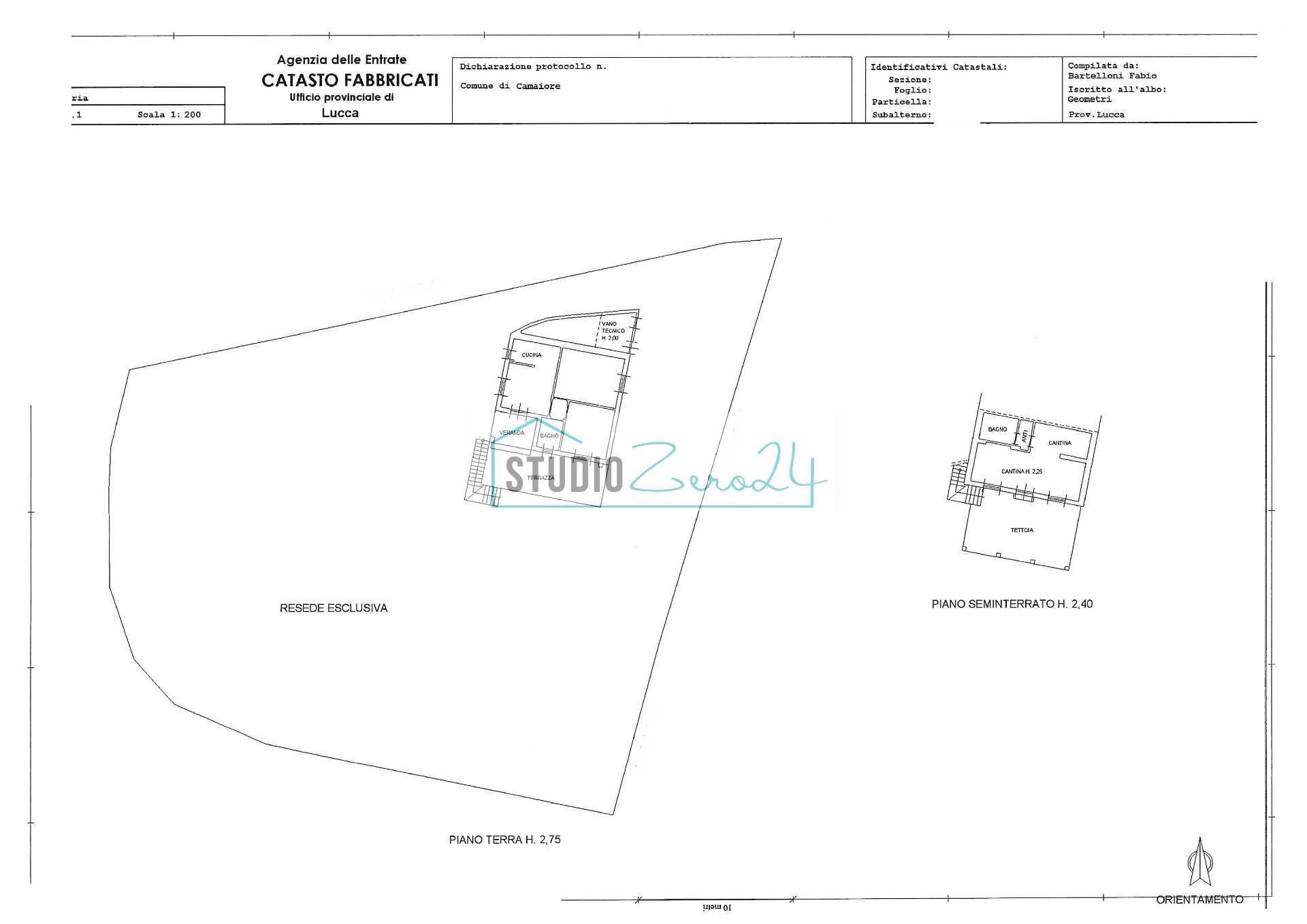 Foto 54 - Villa Via del Pezzigno
 
15, Camaiore - planimetria 1
