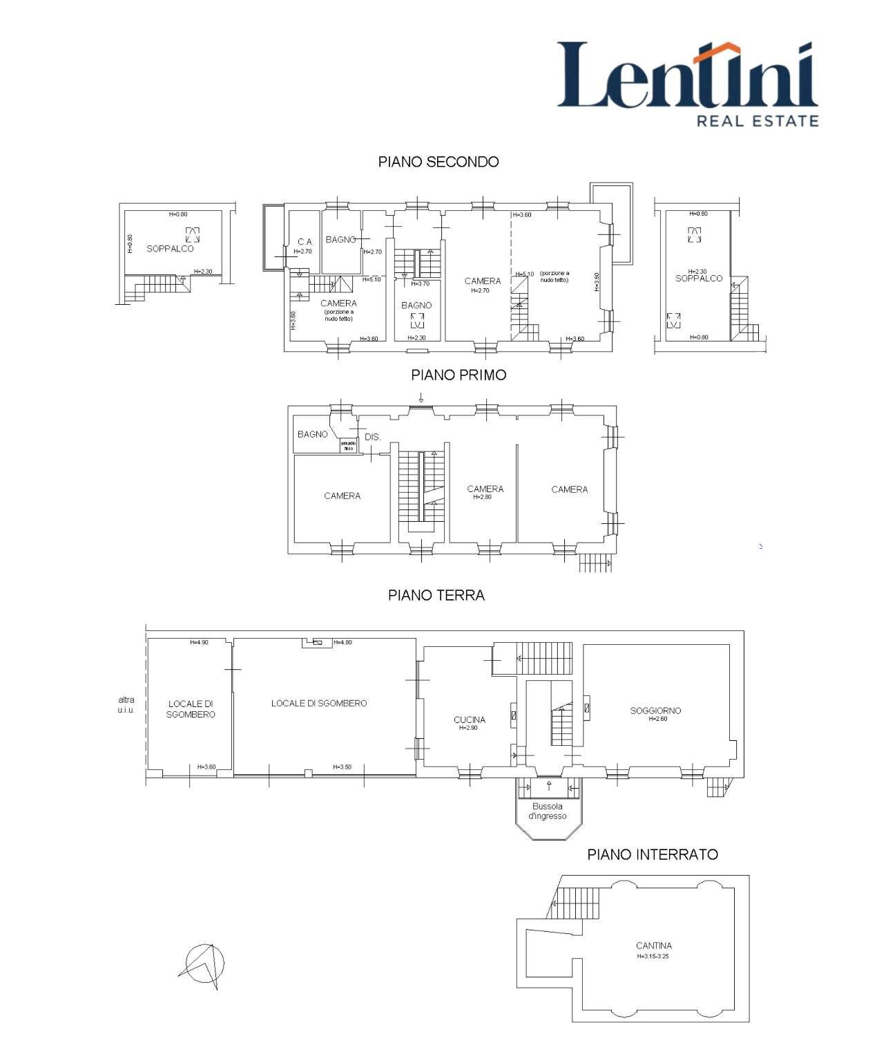 Villa Belveglio - floor plans 1