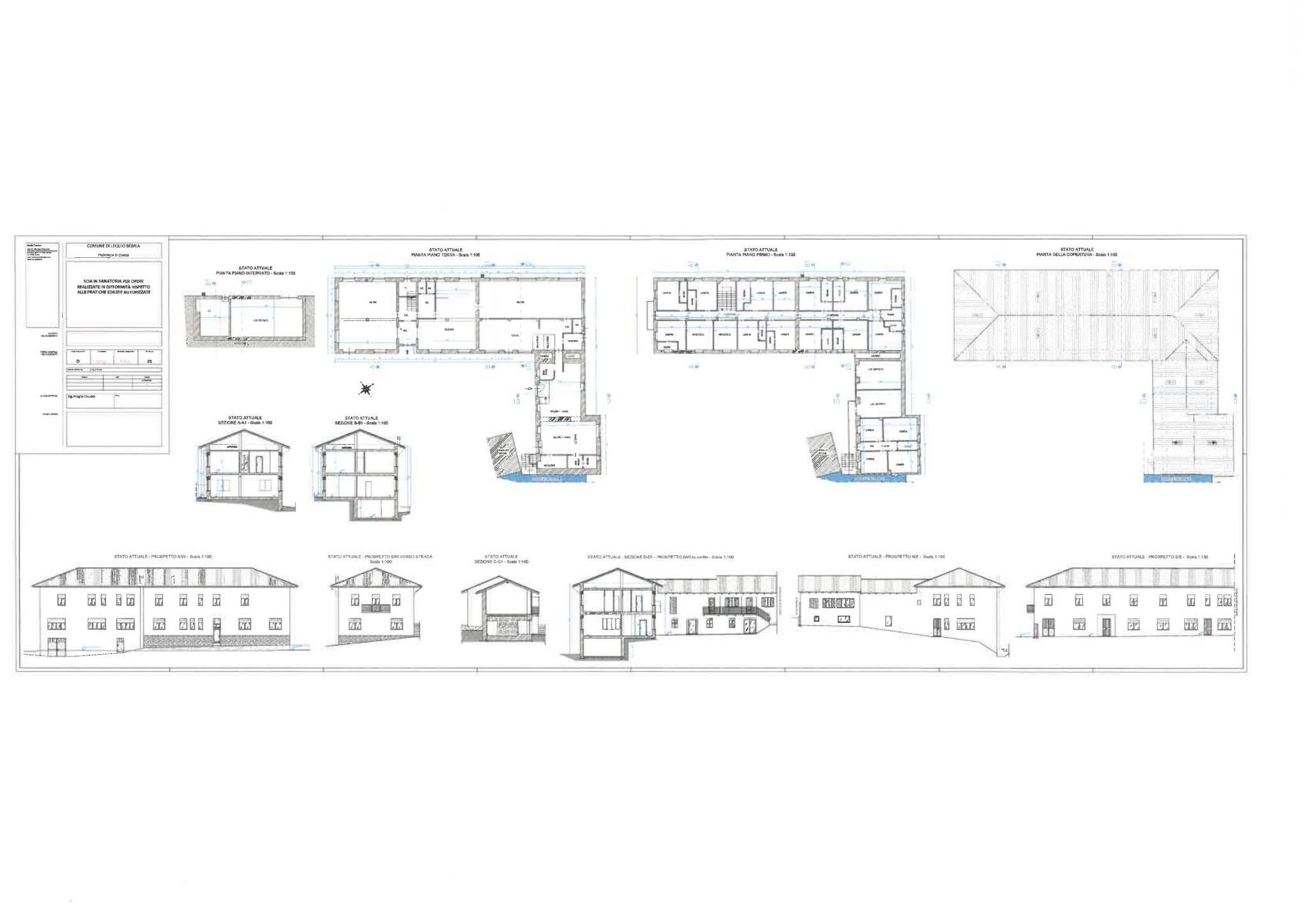 Hotel via Riale, 4, Lequio Berria - floor plans 1