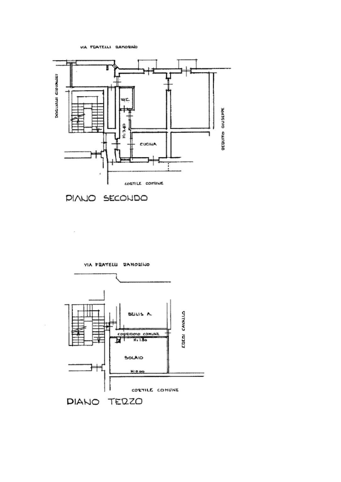 Quadrilocale via Fratelli Ramorino, 6, Cuneo (zona Centro) - planimetria 1