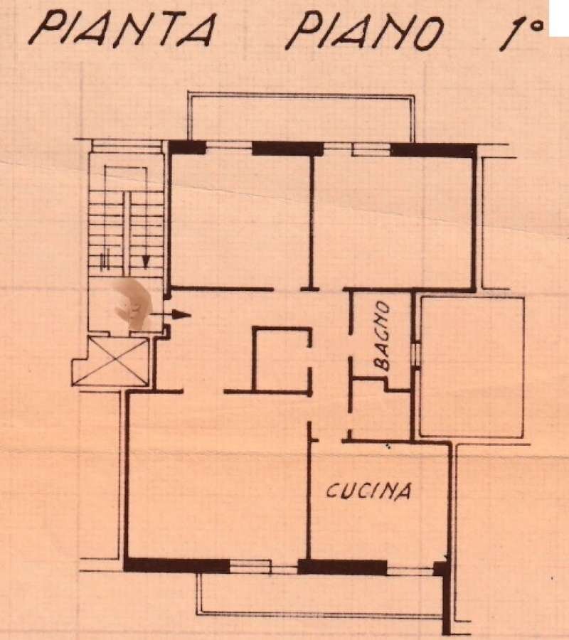 Planimetria  - Appartamento VIA CARRARA, Genova (zona Quarto) - planimetria 1