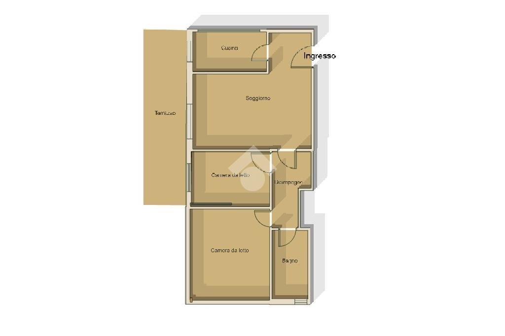 Four-room apartment Via Sapinia, Forlì - floor plans 1