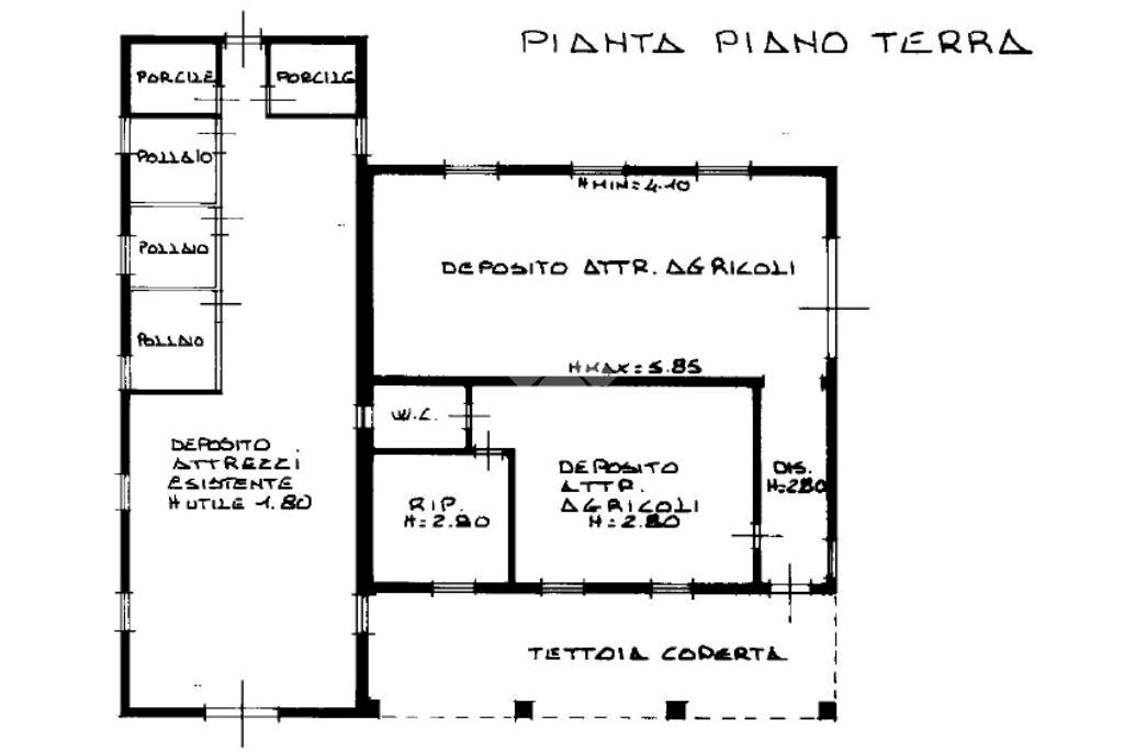 Rustico Via Garfagnana, Campagnola Emilia - planimetria 1