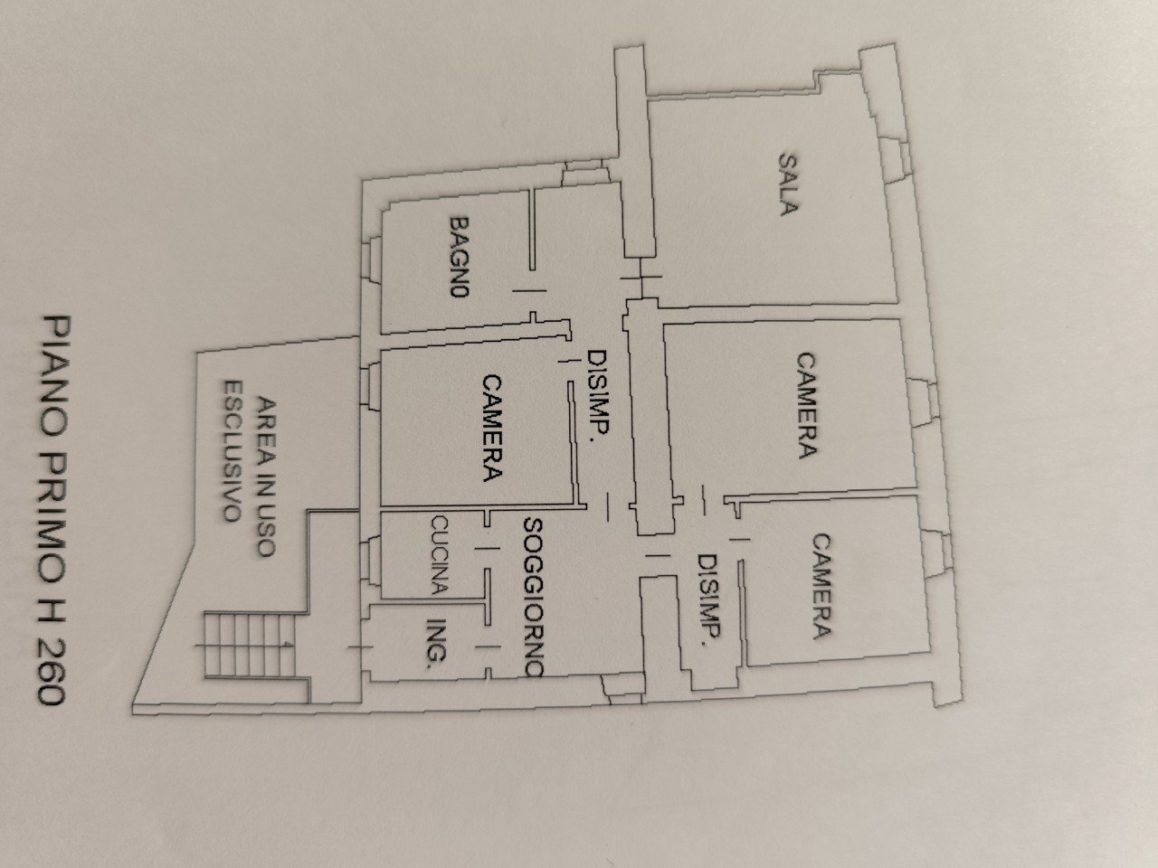 Porzione di casa Solignano - planimetria 1