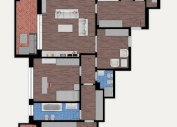 Four-room apartment Via Trionfale, Roma - photo 28