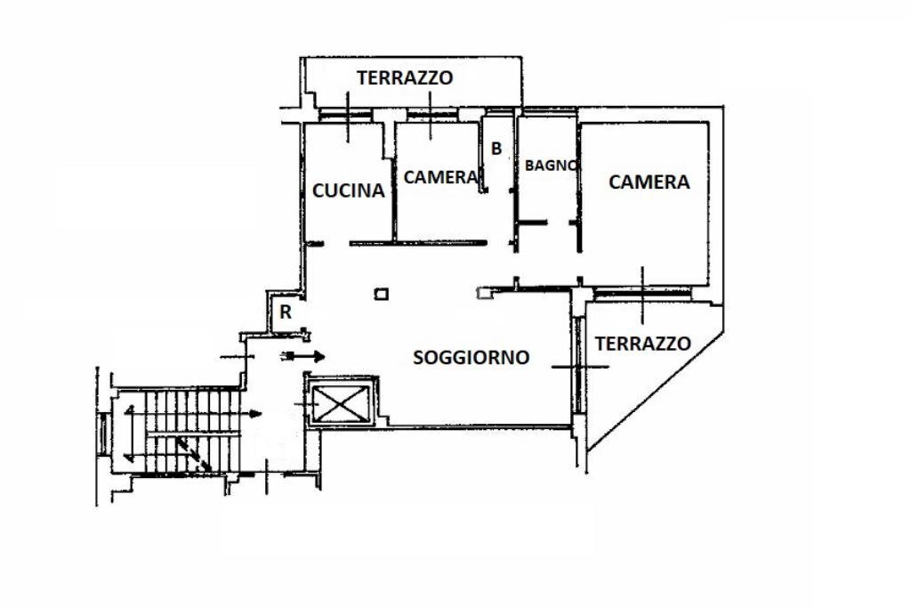 Quadrilocale Via delle Magnolie, Sanremo - planimetria 1