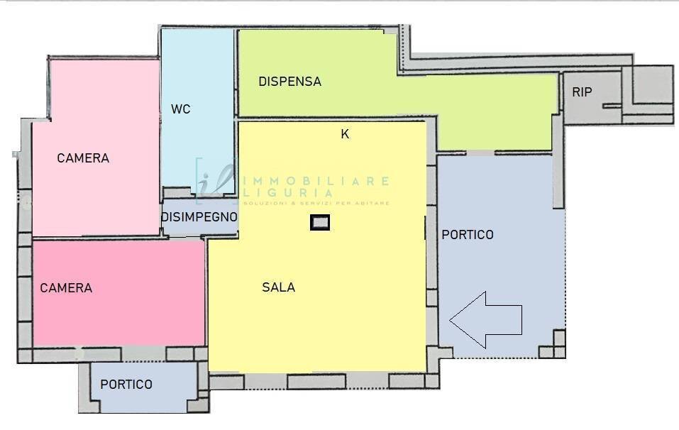 Foto 56 - Casa semi indipendente via capae, Boissano - planimetria 1