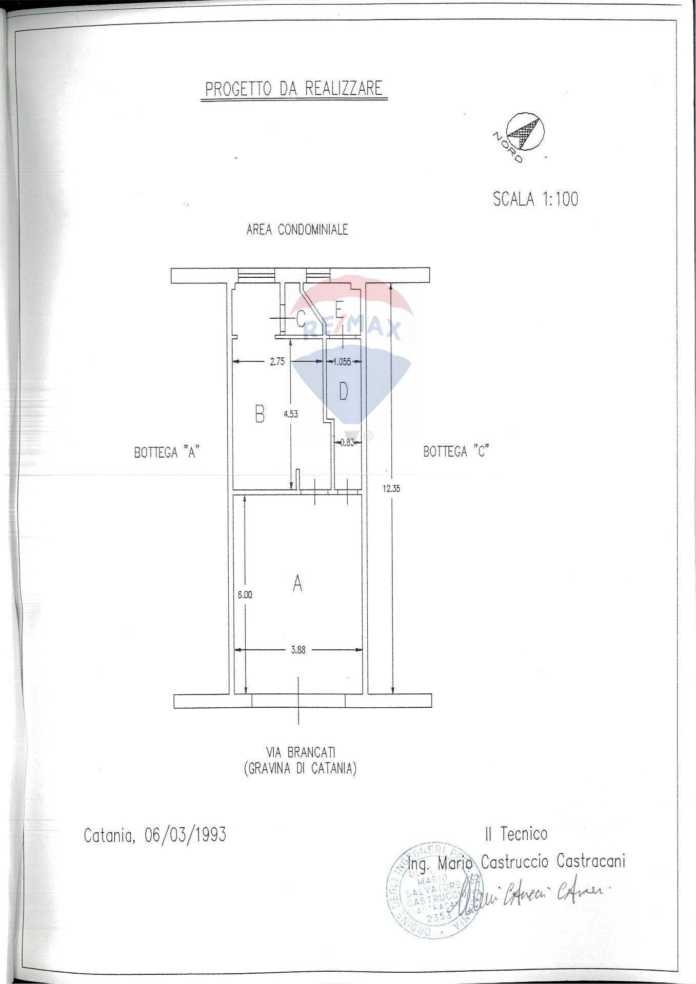 Pianta 2D - Commercial Premises Via Vitaliano Brancati
 
18, Gravina di Catania - floor plans 1