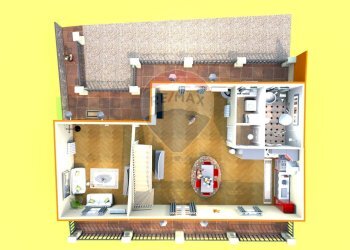 Pianta 3D - Villa Via Calvario, Acireale - foto 6