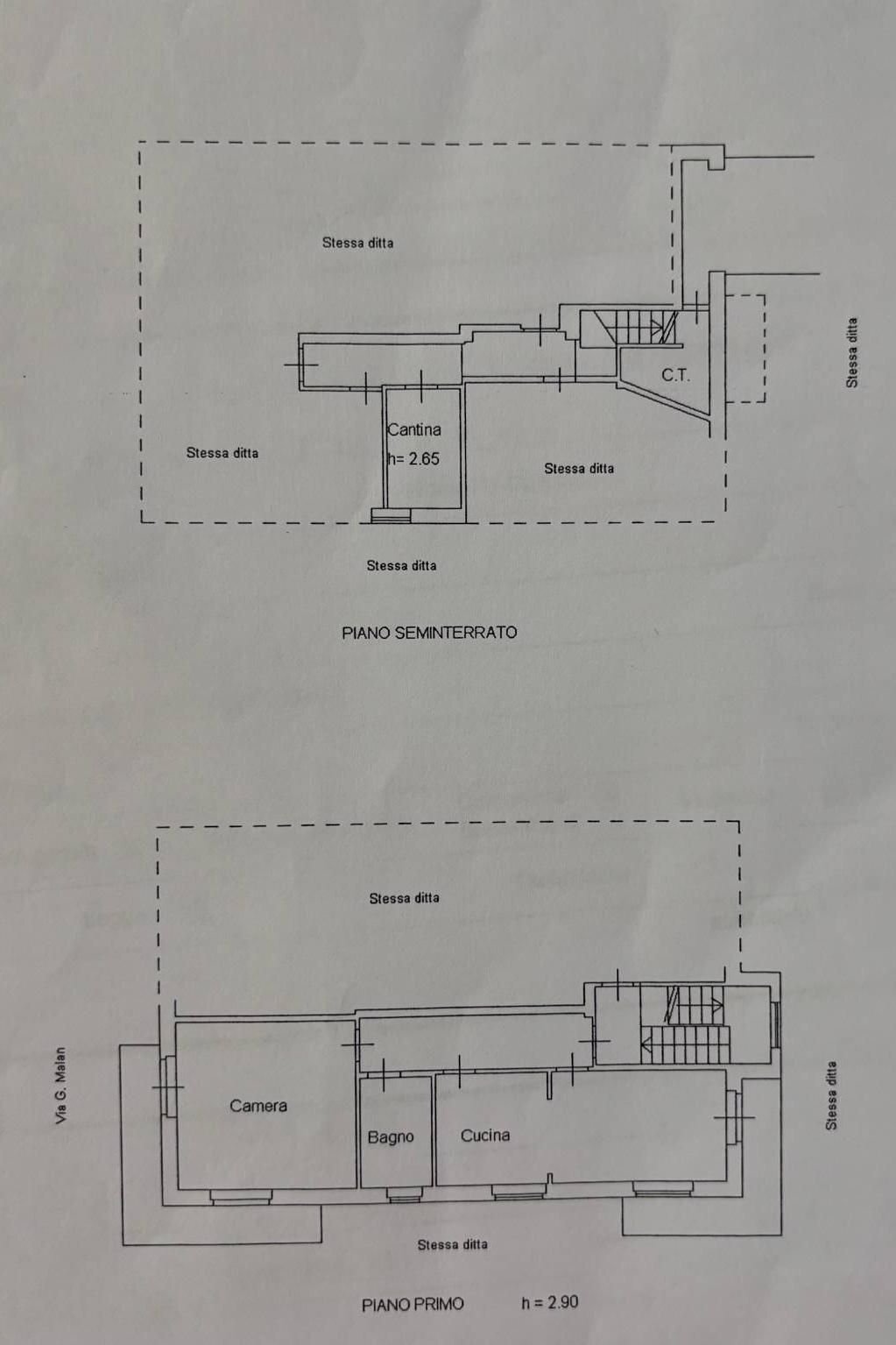 Trilocale via Giuseppe Malan, 20, Luserna San Giovanni - planimetria 1