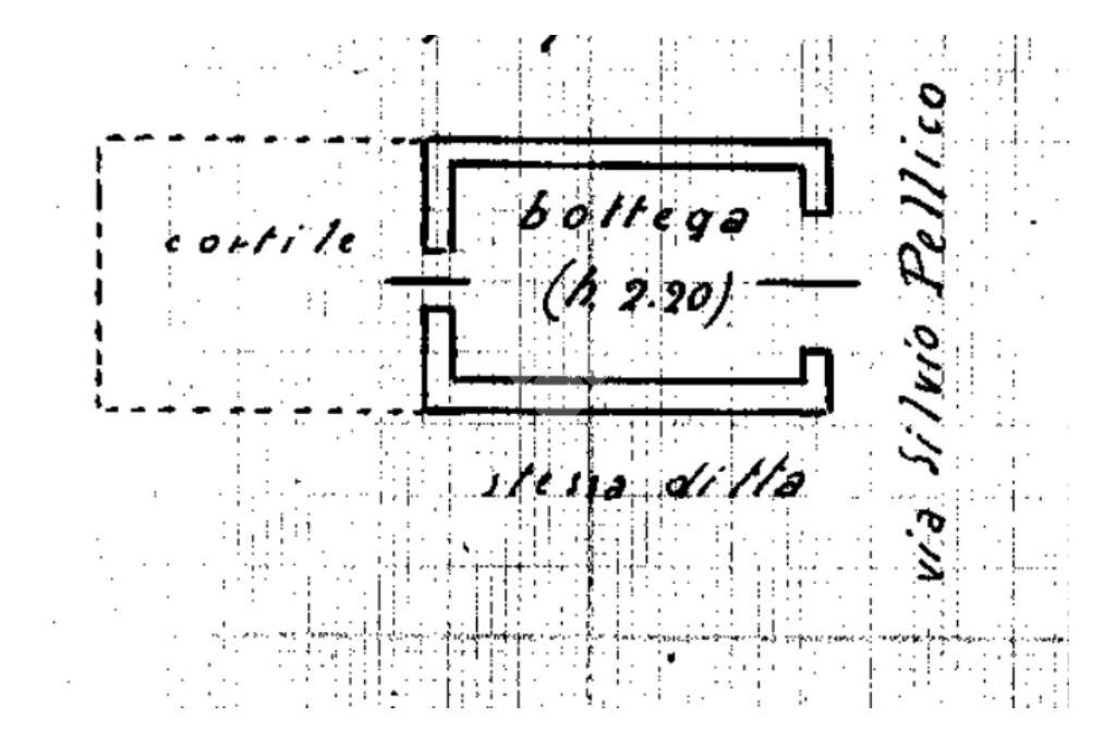 Negozio Via Silvio Pellico, Pinerolo - planimetria 1