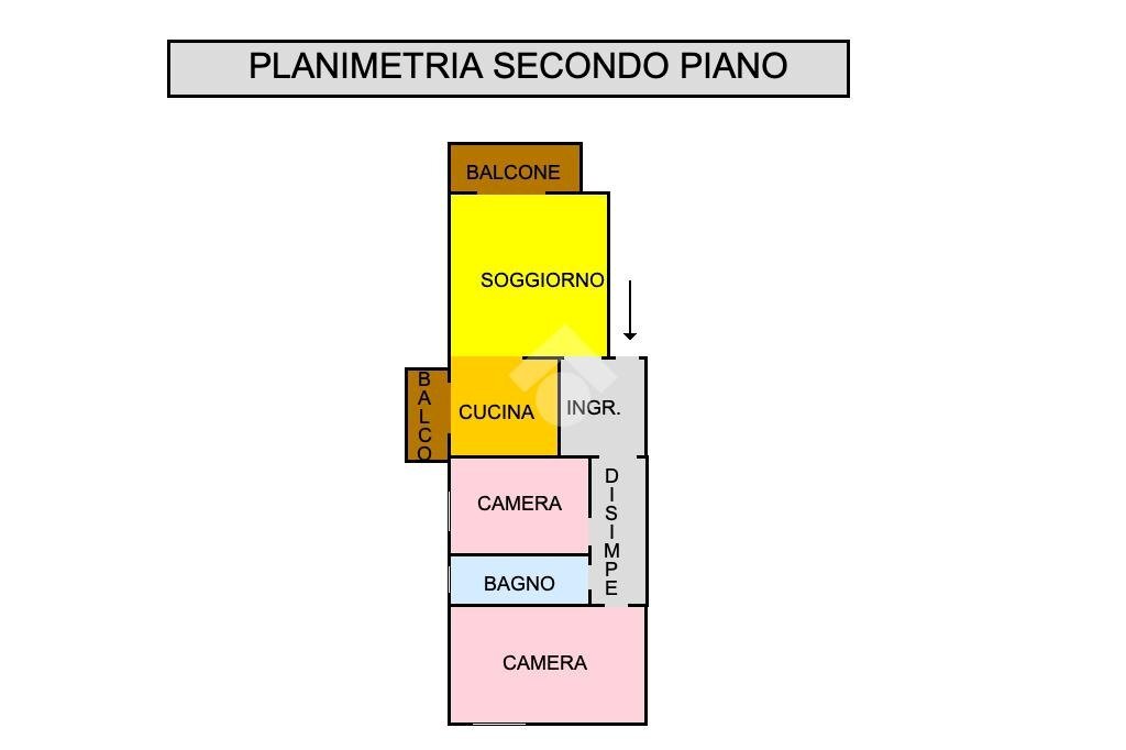 Trilocale Via Aleardo Aleardi, Reggio nell'Emilia - planimetria 1