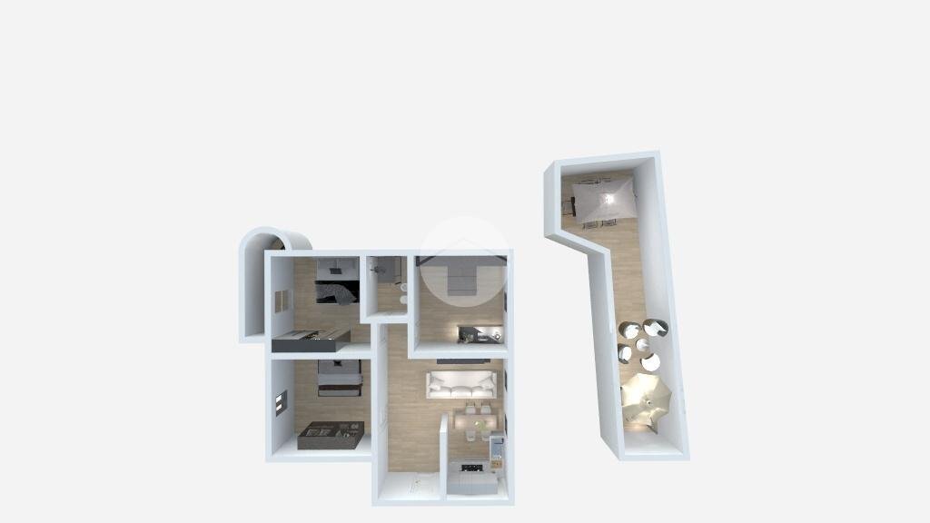Appartamento Via Pippo Garibaldi, Savona (zona Villapiana) - planimetria 1