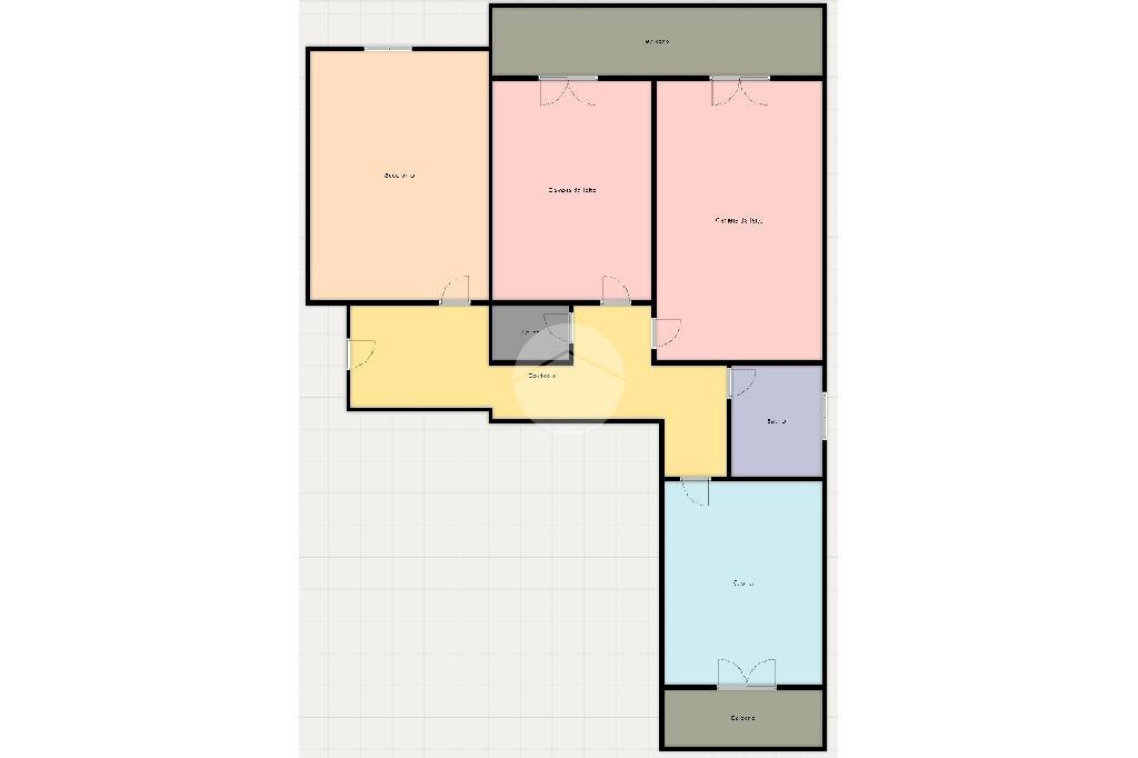 Four-room apartment Via Giacomo Grasso, Genova (neighborhood Borgoratti) - floor plans 1