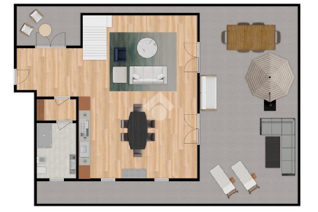 Attic Via Montebello, Legnano - floor plans 1