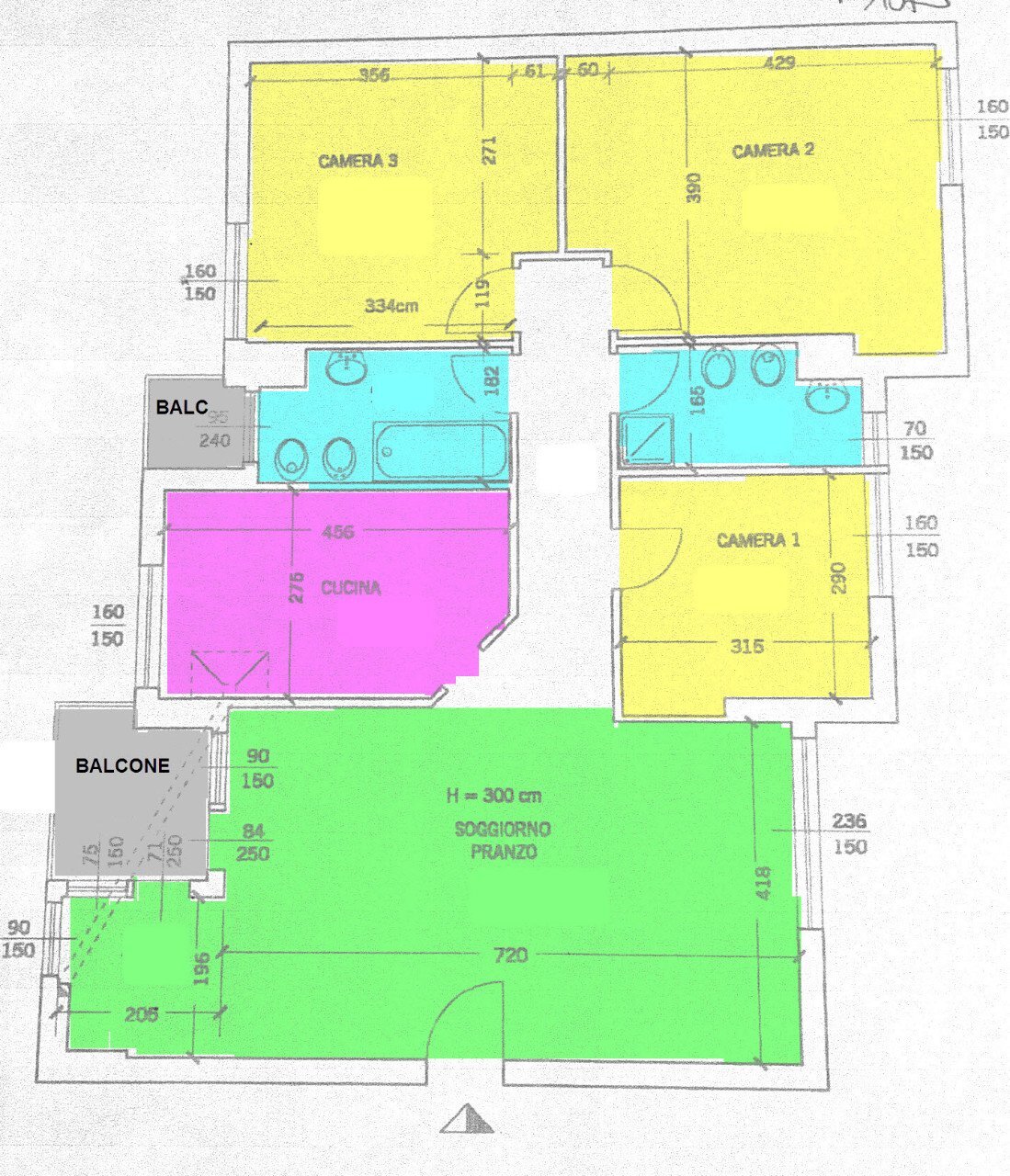 Appartamento Bologna - planimetria 1