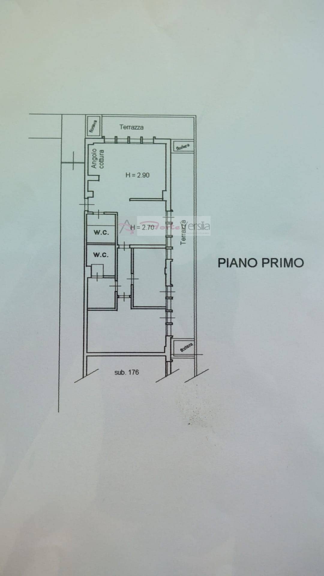 Foto 18 - Quadrilocale Montignoso - planimetria 1