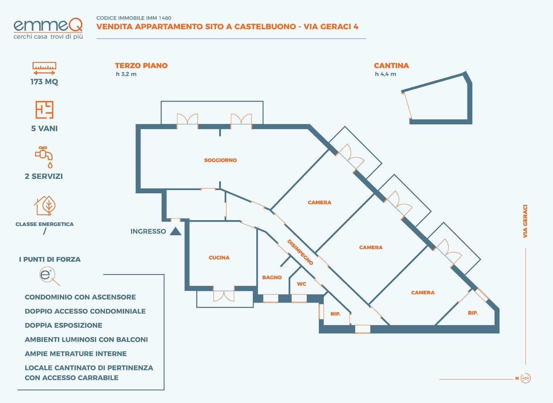 Foto 45 - Apartment via Geraci
 
4, Castelbuono - floor plans 1