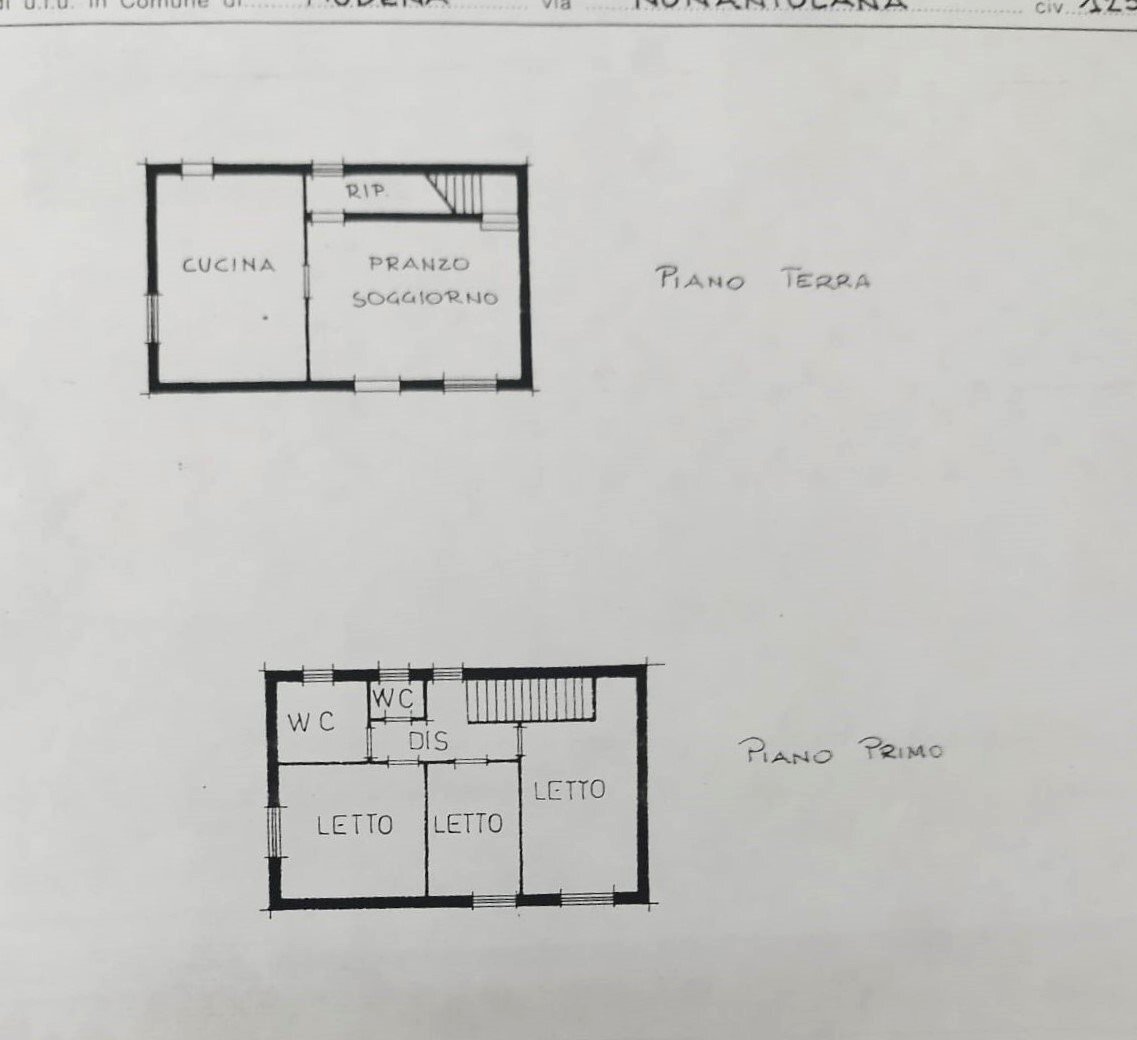 Quadrilocale Via Nonantolana, Modena - planimetria 1