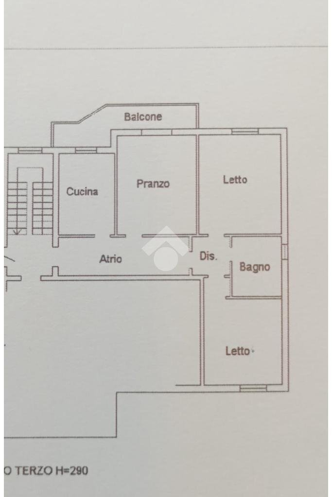 Three-room apartment nn via XXV aprile, Cesena - floor plans 1