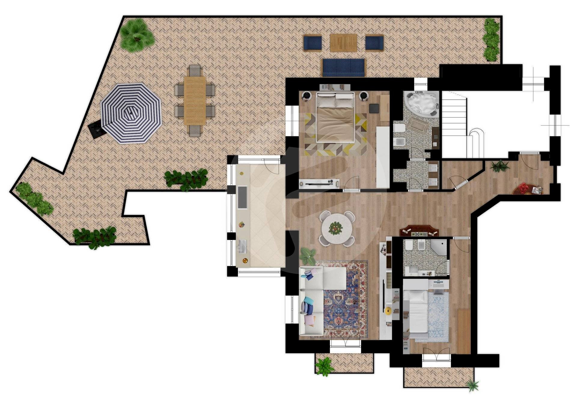 Foto 29 - Apartment parco fuor del vento
 
3, Alassio - floor plans 1