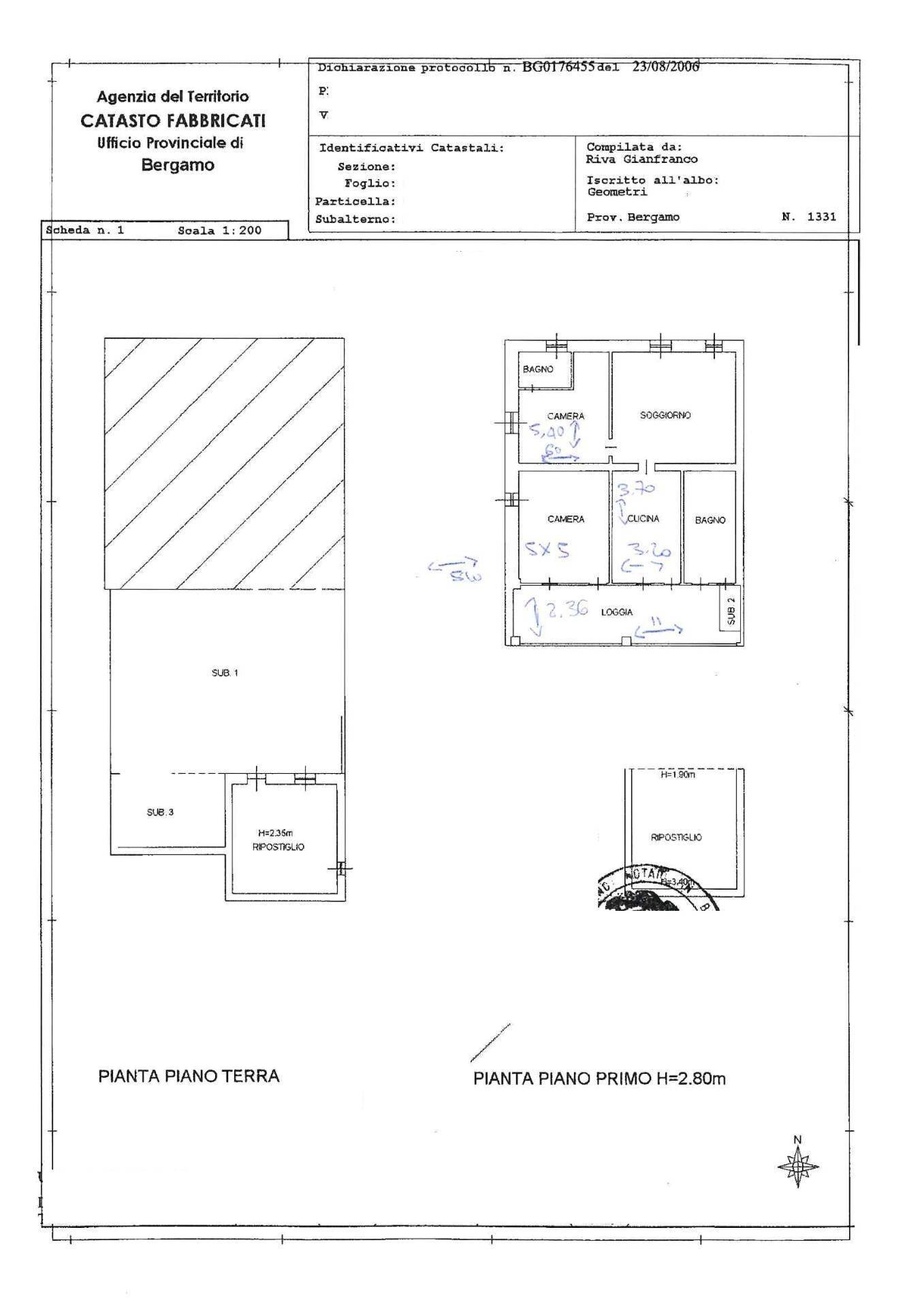 Foto 25 - Casa indipendente via damiano chiesa, Bottanuco - planimetria 1