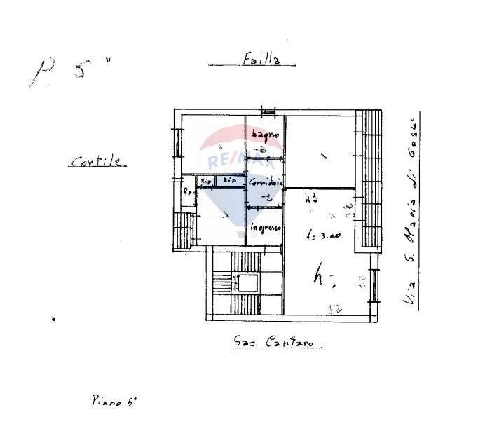 Pianta 2D - Appartamento Via Santa Maria Di Gesù
 
74, Caltagirone - planimetria 1