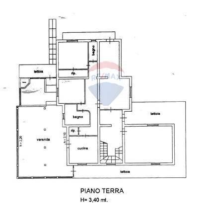 Pianta 2D - Villa Via Manfredi Modica
 
25, Caltagirone - planimetria 1