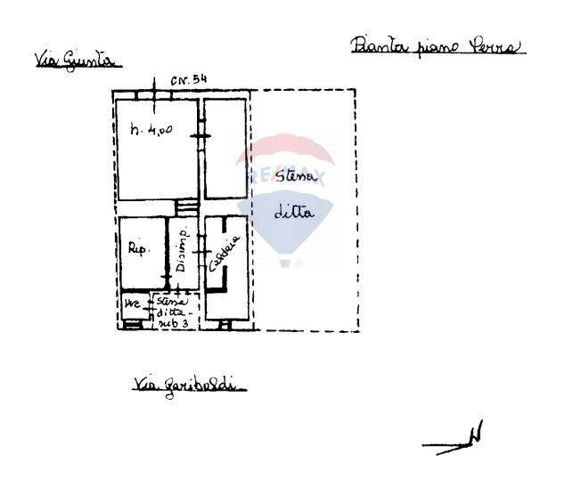 Pianta 2D - Casa semi indipendente Via Giuseppe Garibaldi
 
83, Mirabella Imbaccari - planimetria 1
