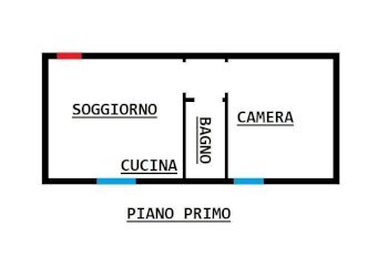 Planimetria - Bilocale via del Greto, 1, Bologna (zona Borgo Panigale) - foto 1
