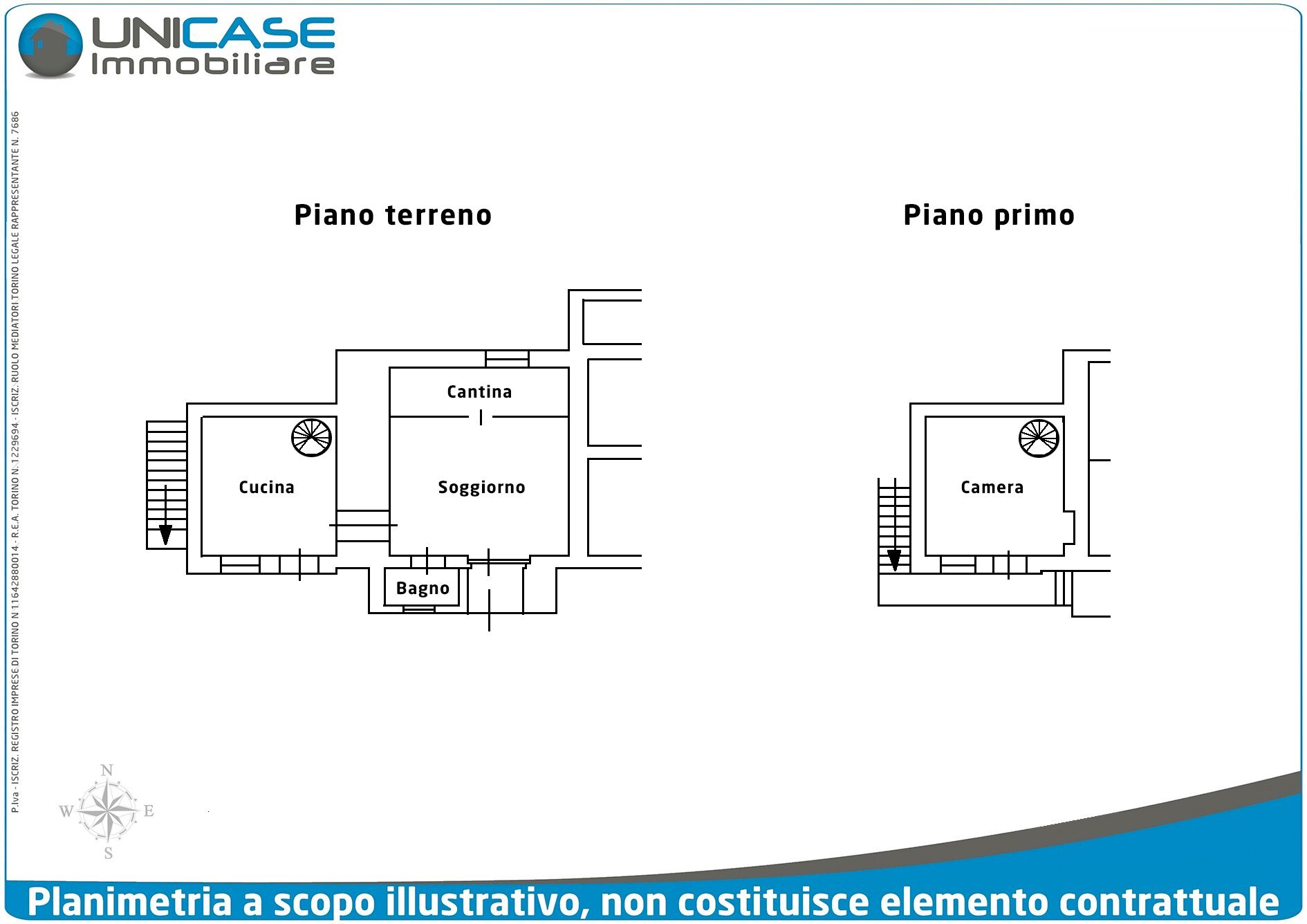 Three-room apartment Località Piantà, 154, Angrogna - floor plans 1