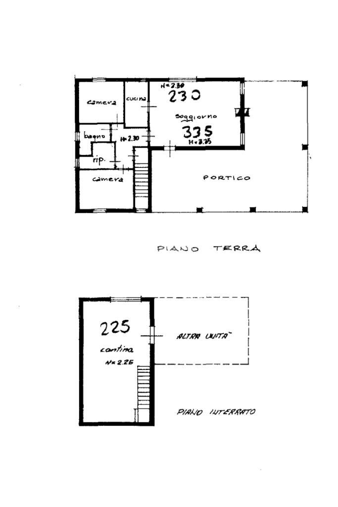 Villa piazza giuseppe mazzini, San Clemente - floor plans 1