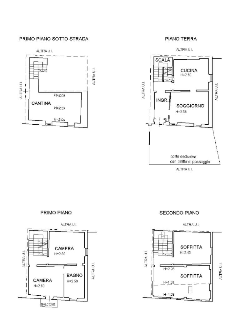 Casa semi indipendente Via 24 Maggio, Bibbiano - planimetria 1