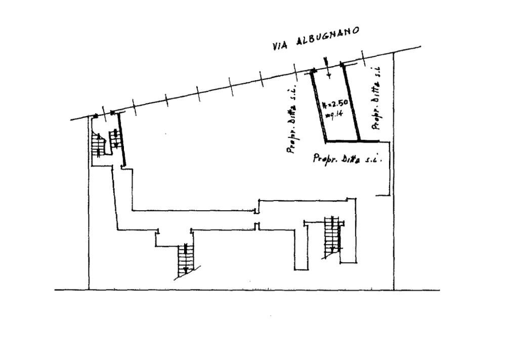 Box Via Albugnano, Torino (zona Madonna del Pilone) - planimetria 1