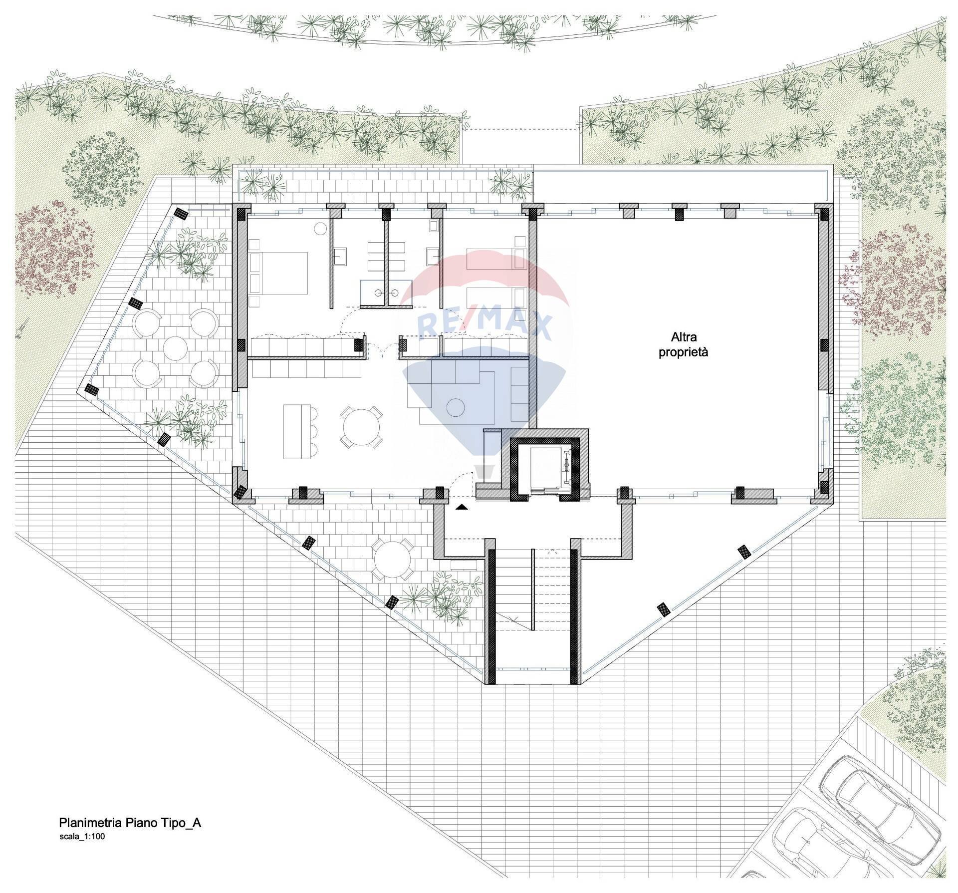 Pianta 2D - Trilocale via Palmanova, Rho - planimetria 1